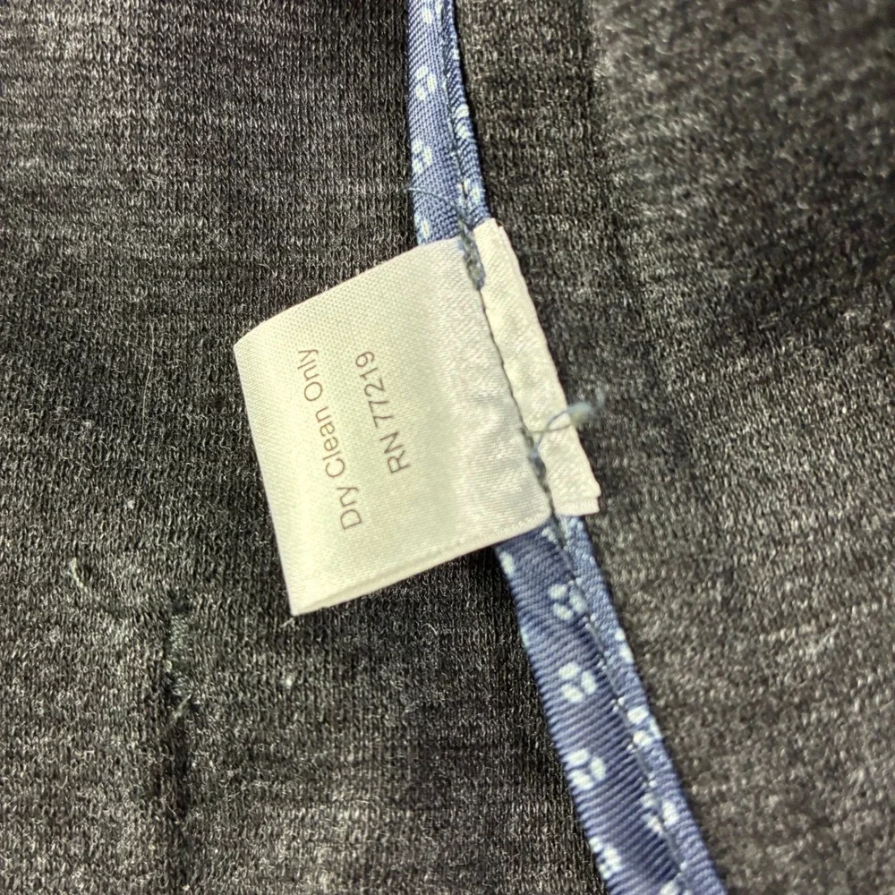 Joseph Abboud Mens‎ L Gray Textured Knit Blazer Sport Coat Elbow Patches Career